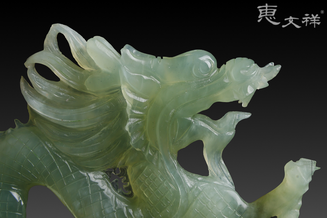 天然岫玉生肖龙