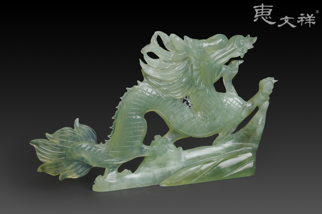 天然岫玉生肖龙