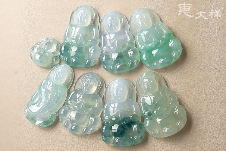 整手翡翠观音吊坠